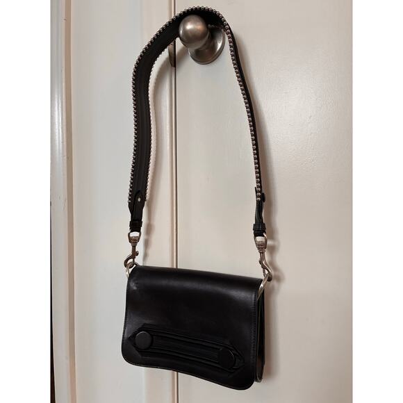 Black Leather Studded Zara Purse - Picture 8 of 9